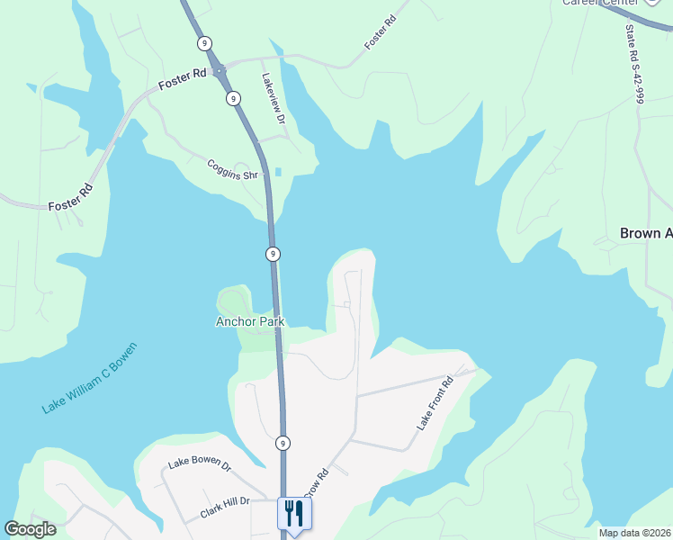 map of restaurants, bars, coffee shops, grocery stores, and more near 195 Suttles Road in Inman