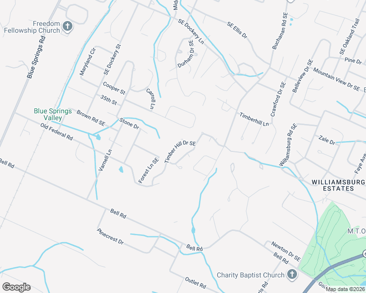 map of restaurants, bars, coffee shops, grocery stores, and more near 3564 Shadowood Drive Southeast in Cleveland