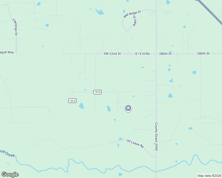 map of restaurants, bars, coffee shops, grocery stores, and more near 2460 County Road 1313 in Blanchard