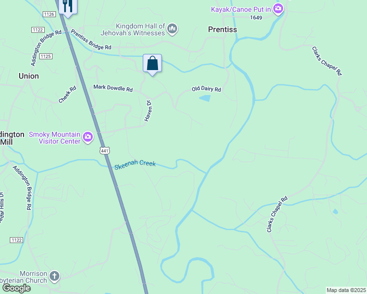map of restaurants, bars, coffee shops, grocery stores, and more near 739 Mark Dowdle Road in Franklin