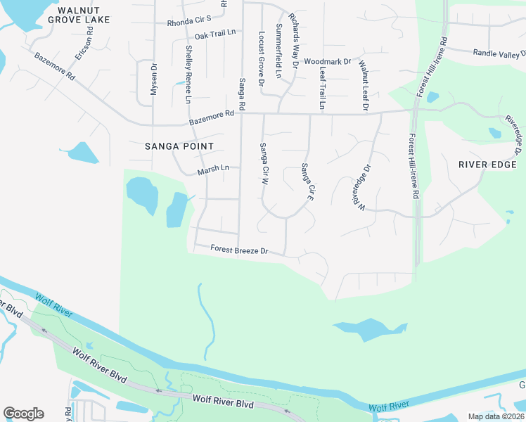 map of restaurants, bars, coffee shops, grocery stores, and more near 199 Gum Tree Cove in Shelby County