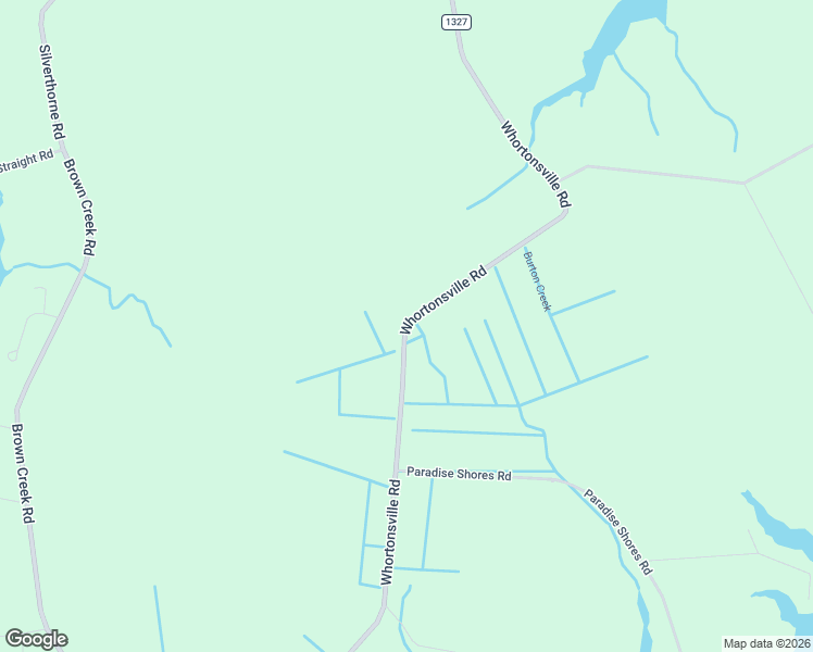 map of restaurants, bars, coffee shops, grocery stores, and more near State Road 1327 in Pamlico County