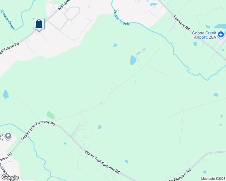 map of restaurants, bars, coffee shops, grocery stores, and more near Cunningham Lane in Indian Trail