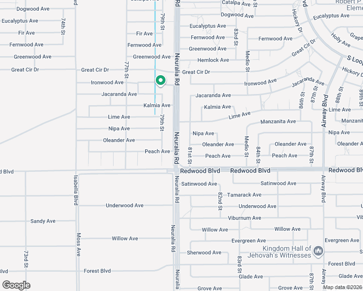 map of restaurants, bars, coffee shops, grocery stores, and more near 20140 Neuralia Road in California City