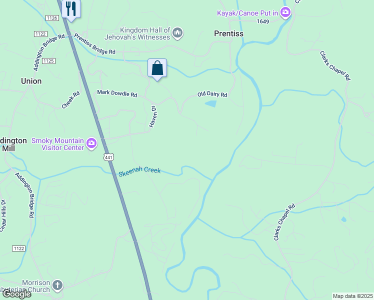 map of restaurants, bars, coffee shops, grocery stores, and more near 739 Mark Dowdle Road in Franklin