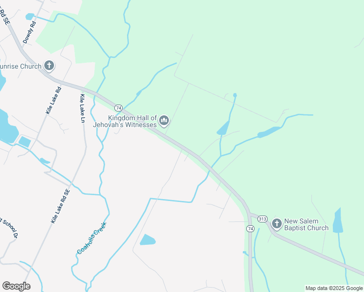 map of restaurants, bars, coffee shops, grocery stores, and more near 3140 Spring Place Road Southeast in Cleveland