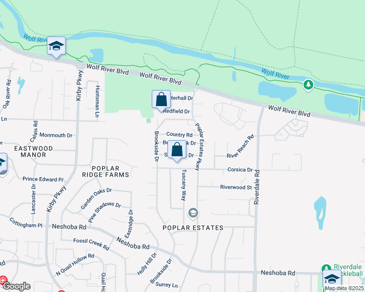 map of restaurants, bars, coffee shops, grocery stores, and more near 6987 Bent Creek Drive in Germantown