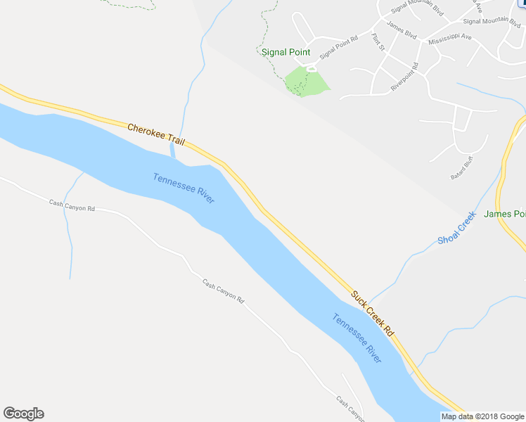 map of restaurants, bars, coffee shops, grocery stores, and more near 2102 Suck Creek Road in Chattanooga