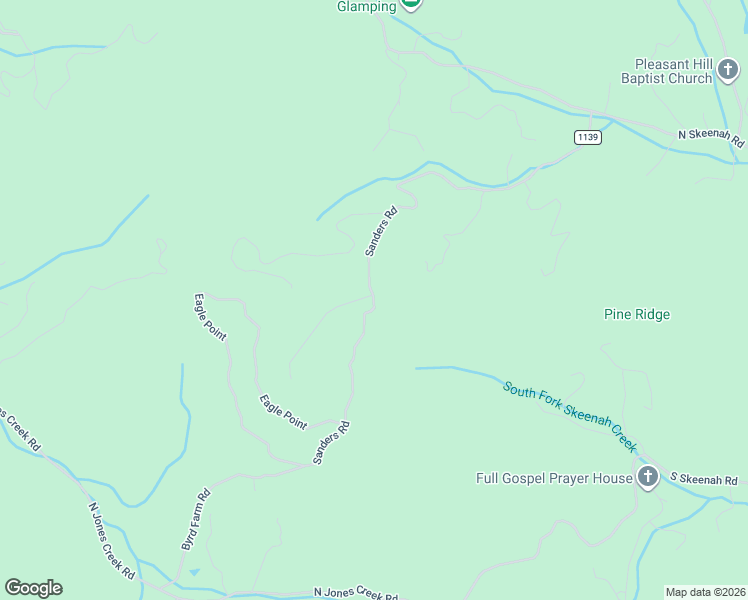 map of restaurants, bars, coffee shops, grocery stores, and more near State Road 1139 in Macon County