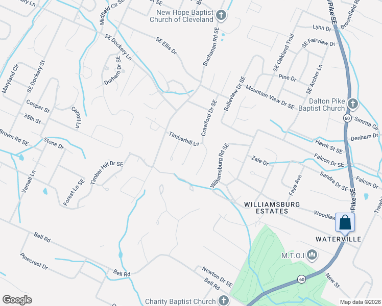 map of restaurants, bars, coffee shops, grocery stores, and more near 3515 Woodridge Drive in Cleveland
