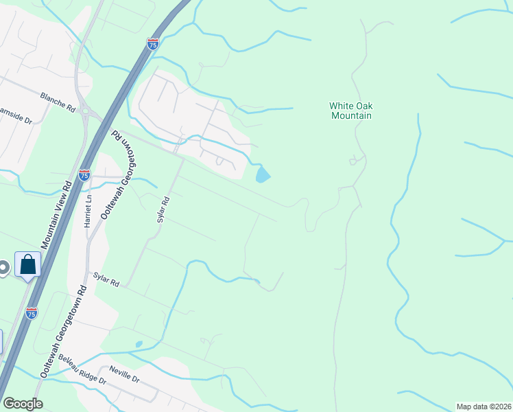 map of restaurants, bars, coffee shops, grocery stores, and more near 9115 Greystone Valley Drive in Ooltewah