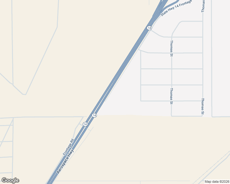map of restaurants, bars, coffee shops, grocery stores, and more near 14 Frontage Road West in Mojave