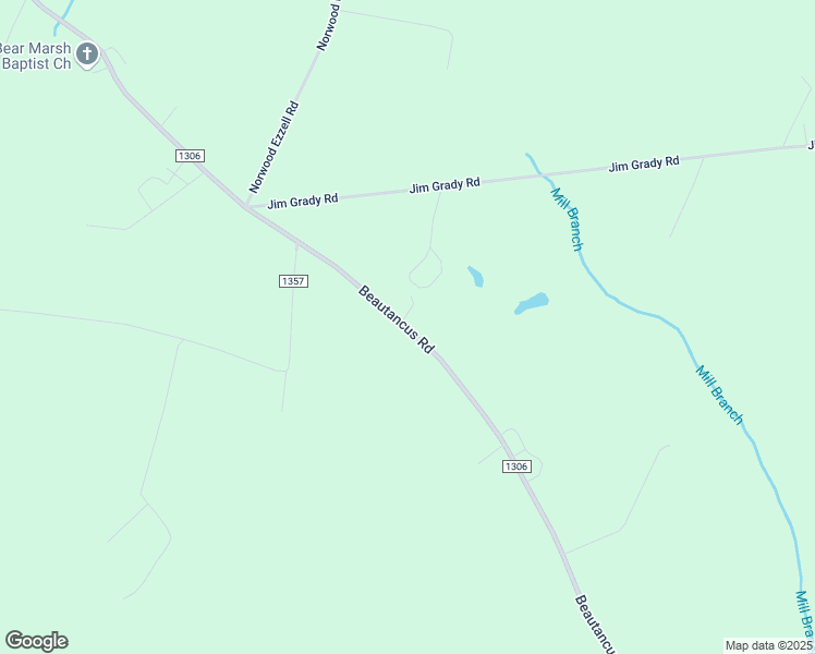 map of restaurants, bars, coffee shops, grocery stores, and more near Beautancus Road in Duplin County