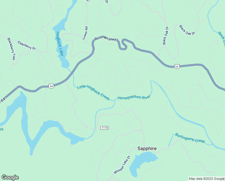 map of restaurants, bars, coffee shops, grocery stores, and more near 52 Sarvis Court in Sapphire