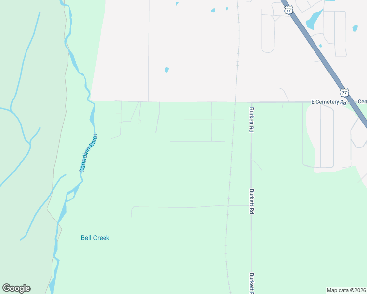 map of restaurants, bars, coffee shops, grocery stores, and more near 3000 Cemetery Road in Noble