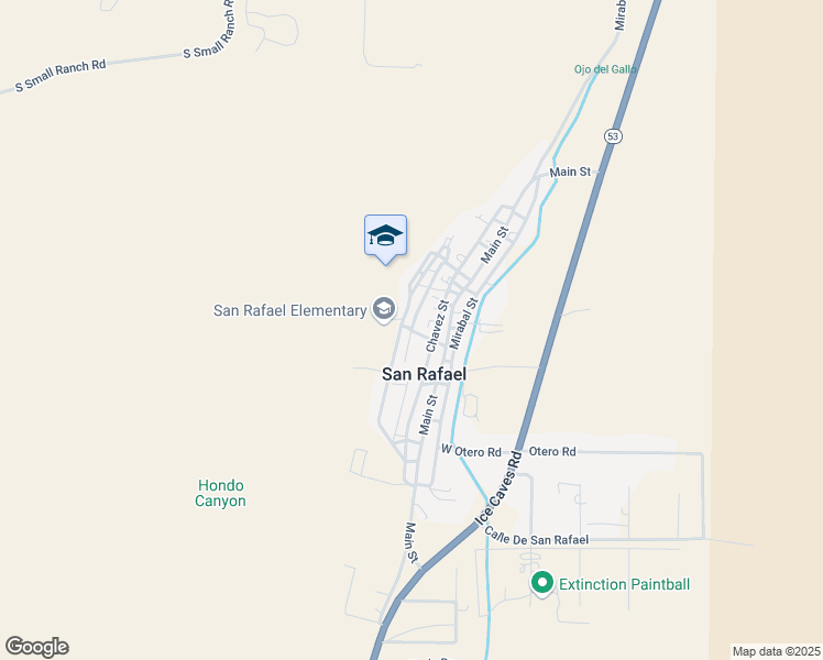 map of restaurants, bars, coffee shops, grocery stores, and more near Mesa View Street in San Rafael