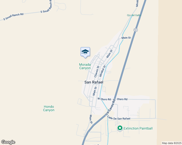 map of restaurants, bars, coffee shops, grocery stores, and more near Mesa View Street in San Rafael