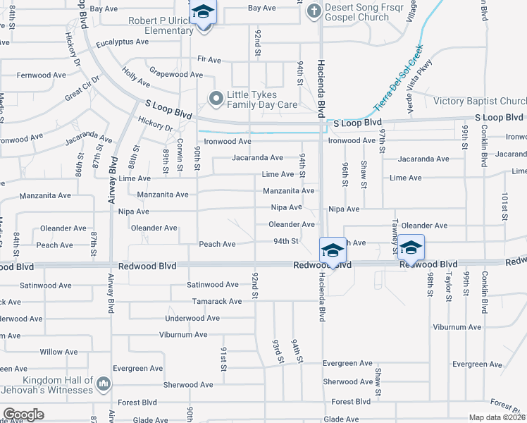 map of restaurants, bars, coffee shops, grocery stores, and more near in California City