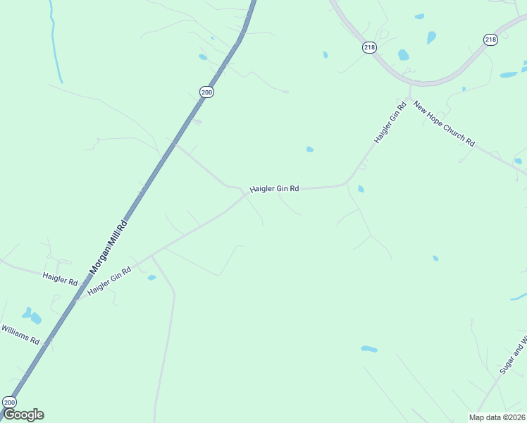 map of restaurants, bars, coffee shops, grocery stores, and more near 7806 Haigler Gin Road in Monroe