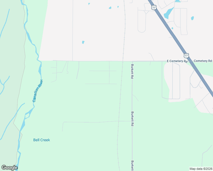 map of restaurants, bars, coffee shops, grocery stores, and more near 8605 Burkett Road in Noble
