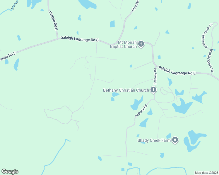 map of restaurants, bars, coffee shops, grocery stores, and more near 10634 Monterey Woods Cove in Shelby County