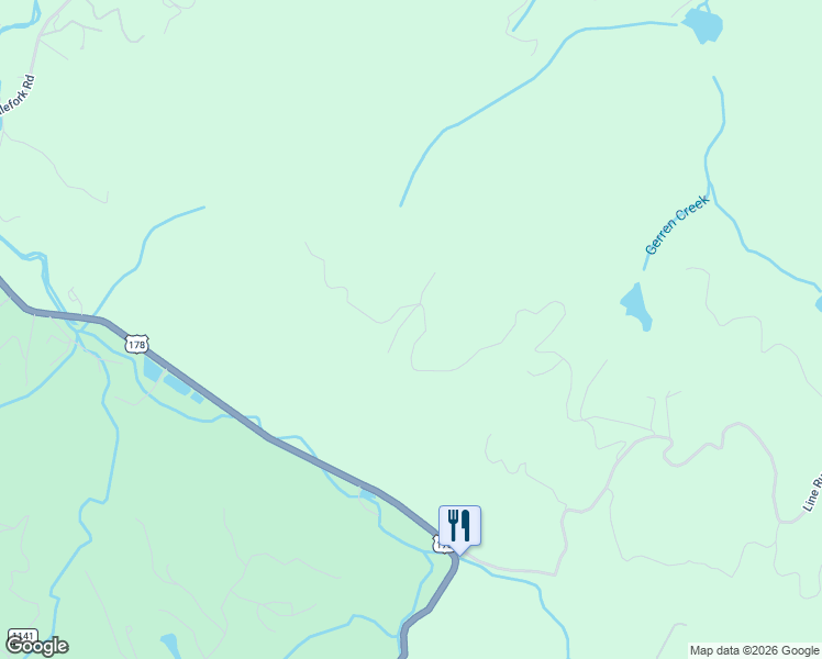 map of restaurants, bars, coffee shops, grocery stores, and more near 38 Oak Ridge Road West in Rosman