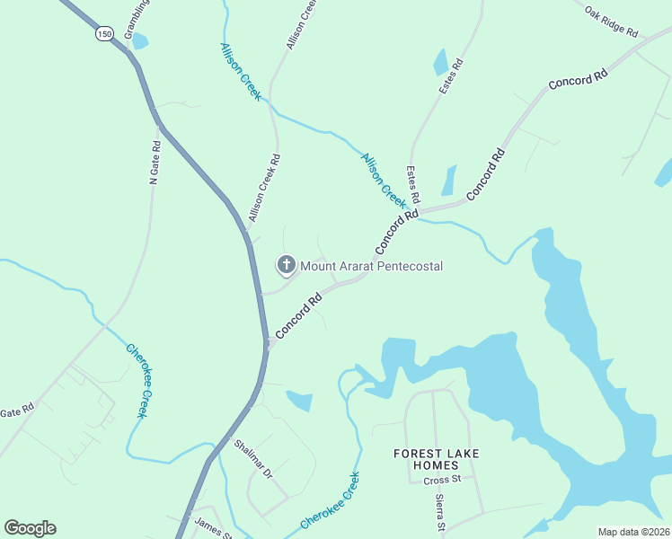 map of restaurants, bars, coffee shops, grocery stores, and more near 229 Concord Road in Gaffney