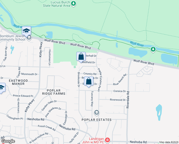 map of restaurants, bars, coffee shops, grocery stores, and more near 6985 Fords Station Road in Germantown