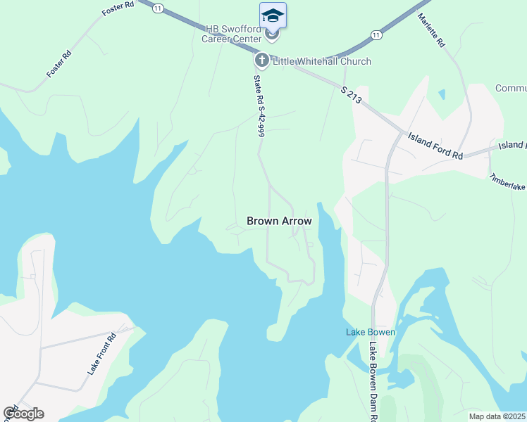 map of restaurants, bars, coffee shops, grocery stores, and more near 424 Brown Arrow Circle in Inman