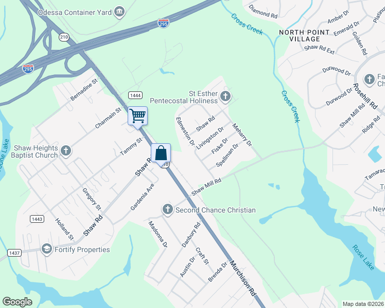 map of restaurants, bars, coffee shops, grocery stores, and more near 5531 Livingston Dr in Fayetteville