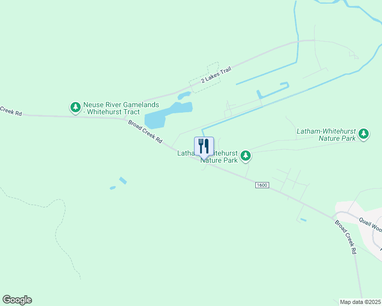 map of restaurants, bars, coffee shops, grocery stores, and more near 1149 Broad Creek Road in New Bern
