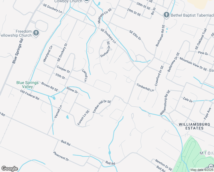 map of restaurants, bars, coffee shops, grocery stores, and more near 1042 Southeast Forest Drive in Cleveland