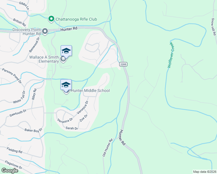 map of restaurants, bars, coffee shops, grocery stores, and more near 6886 Bucksland Drive in Ooltewah
