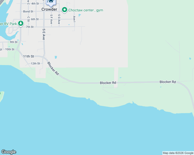 map of restaurants, bars, coffee shops, grocery stores, and more near 1255 Blocker Road in McAlester