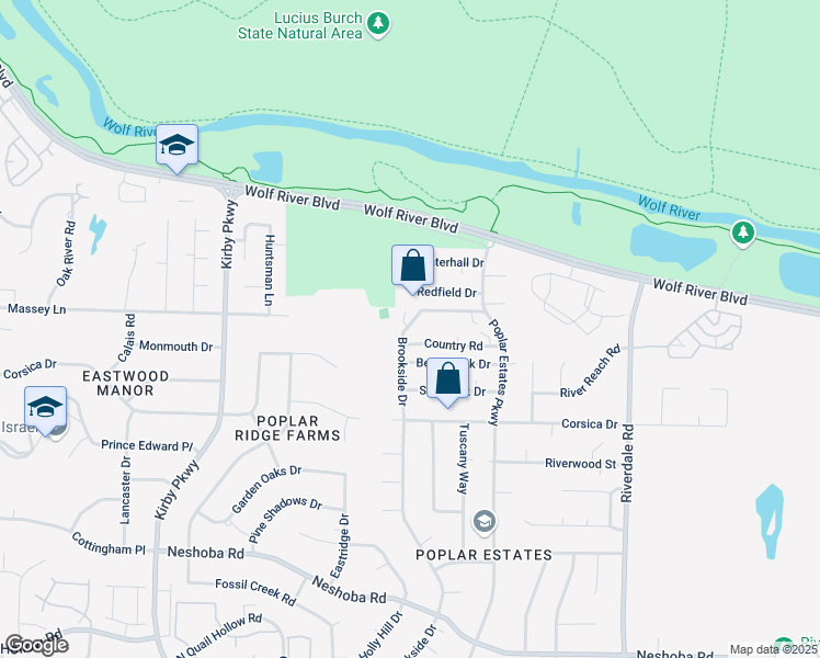map of restaurants, bars, coffee shops, grocery stores, and more near 6945 Fords Station Road in Germantown
