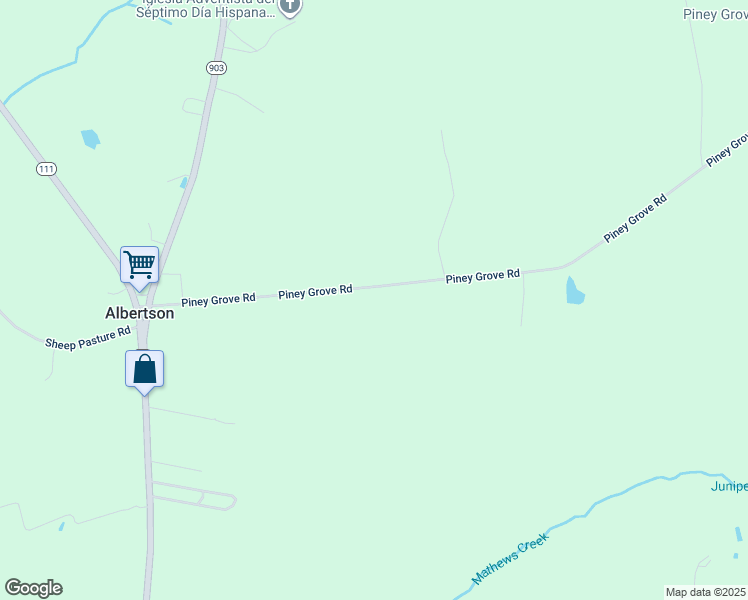 map of restaurants, bars, coffee shops, grocery stores, and more near 236 Piney Grove Road in Albertson
