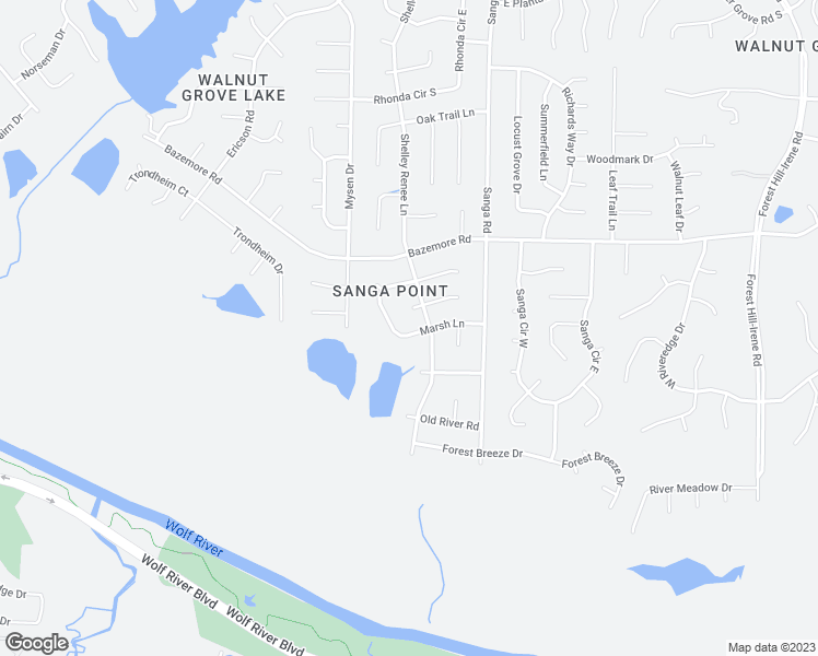 map of restaurants, bars, coffee shops, grocery stores, and more near 8634 Marsh Lane in Shelby
