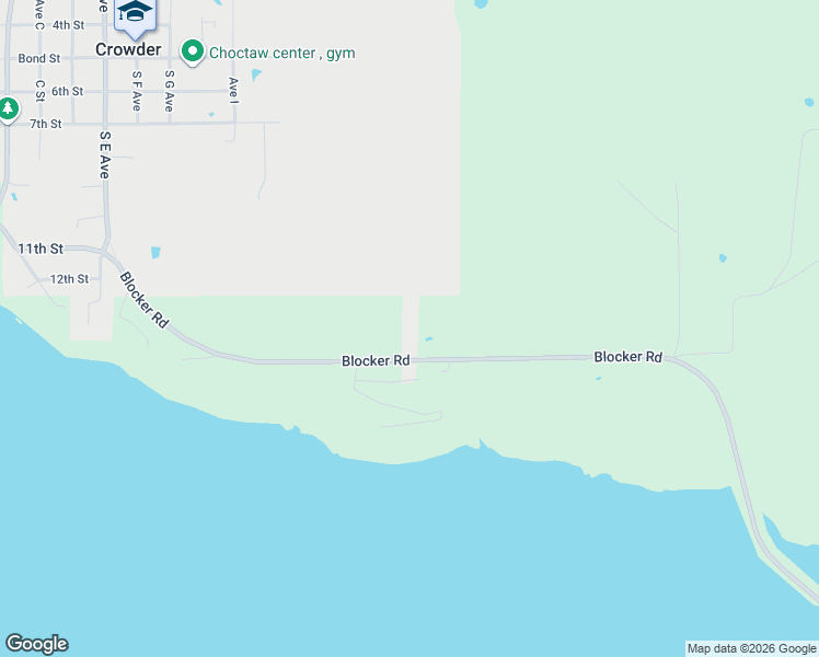 map of restaurants, bars, coffee shops, grocery stores, and more near 1255 Blocker Road in McAlester