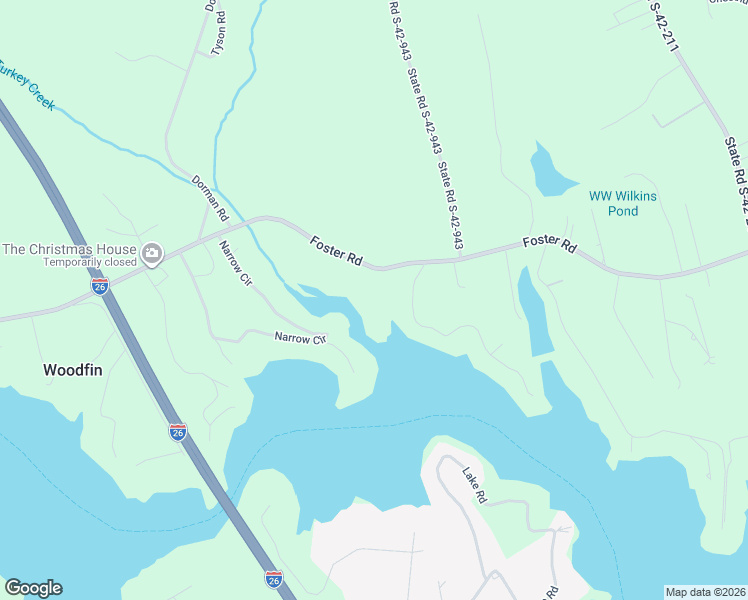 map of restaurants, bars, coffee shops, grocery stores, and more near 730 Foster Road in Inman