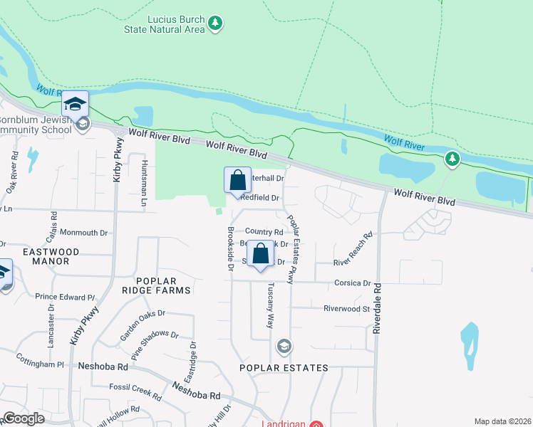map of restaurants, bars, coffee shops, grocery stores, and more near 6985 Fords Station Road in Germantown