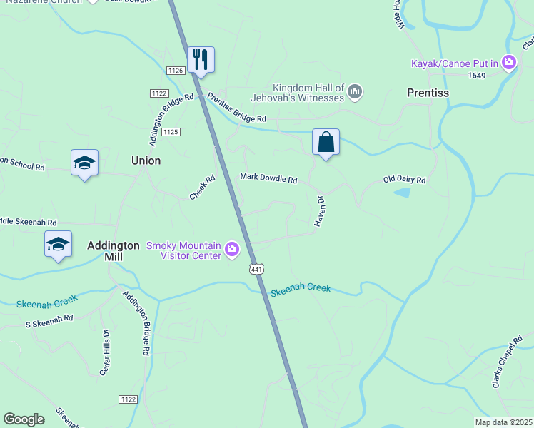 map of restaurants, bars, coffee shops, grocery stores, and more near 93 Poplar Grove Road in Franklin