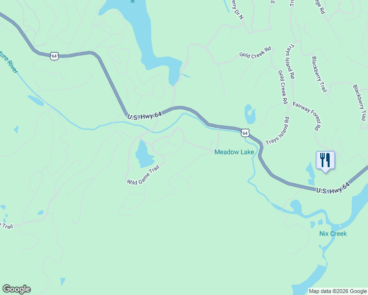 map of restaurants, bars, coffee shops, grocery stores, and more near 236 Deer Run Road in Sapphire