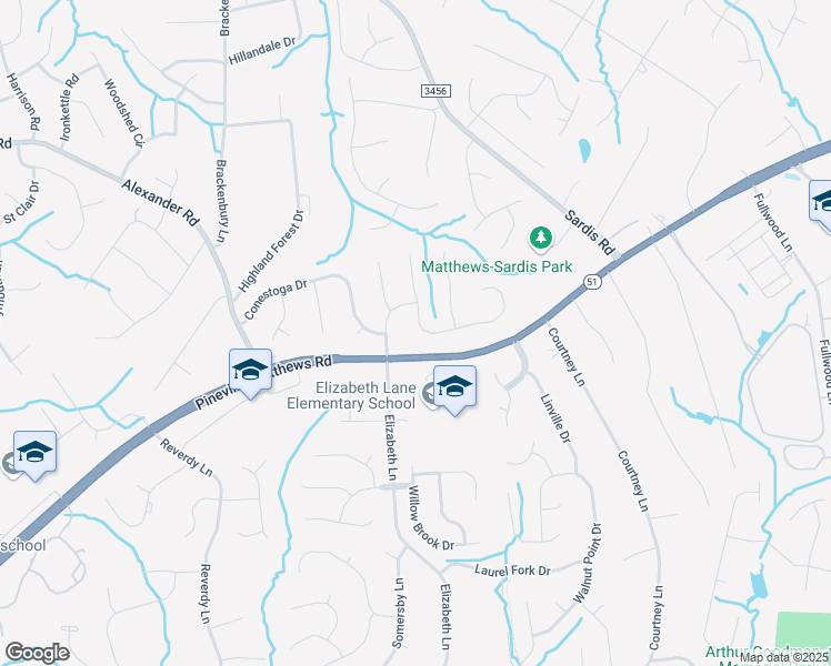 map of restaurants, bars, coffee shops, grocery stores, and more near 531 Silversmith Lane in Charlotte