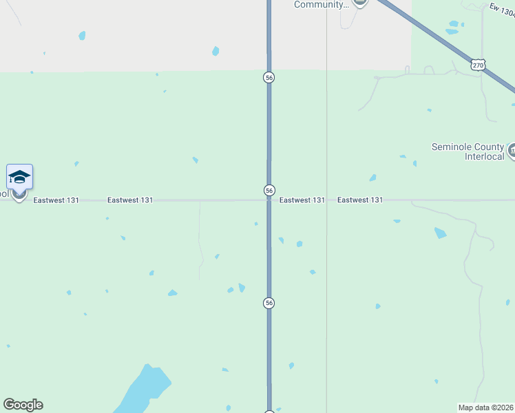 map of restaurants, bars, coffee shops, grocery stores, and more near 36596 East 131 Road in Wewoka