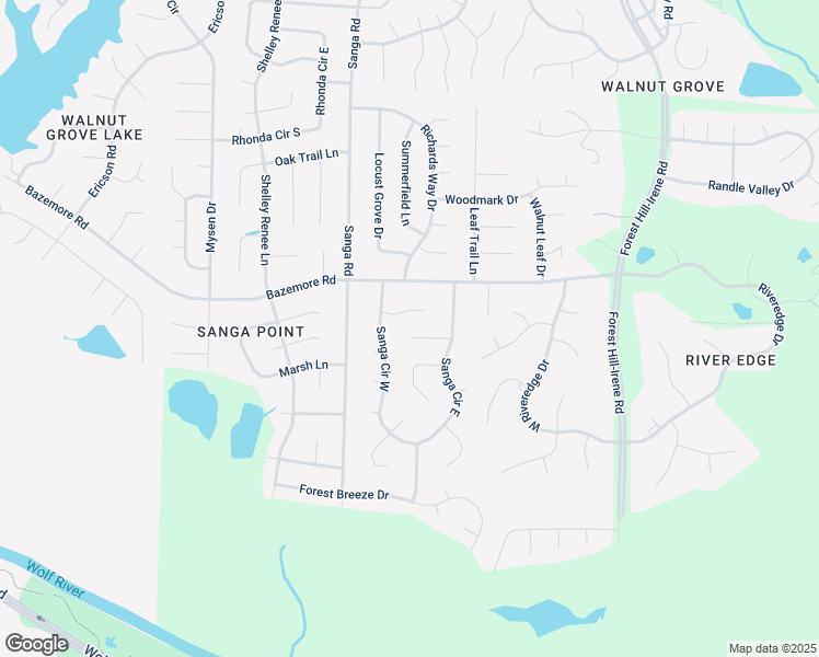 map of restaurants, bars, coffee shops, grocery stores, and more near 8815 Kenbrook Cove in Memphis