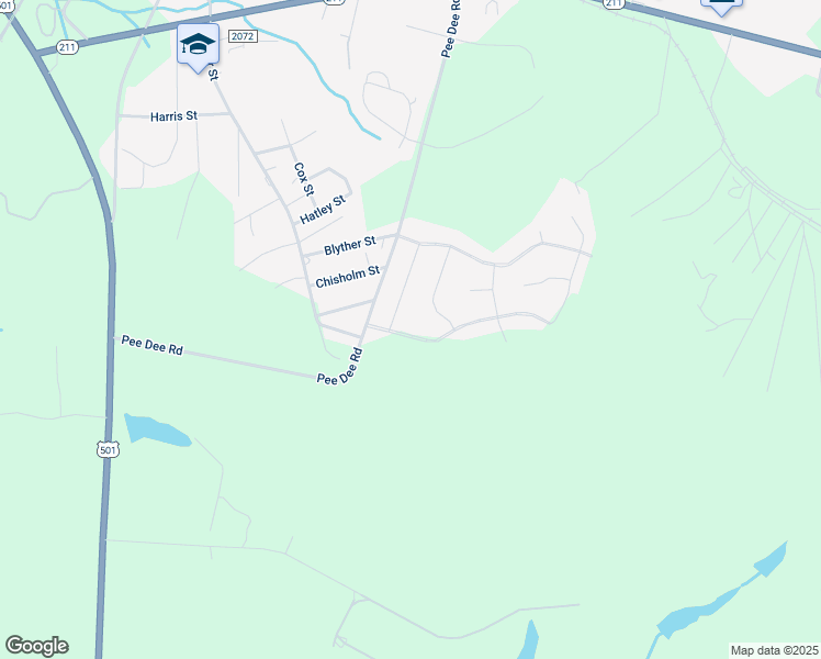 map of restaurants, bars, coffee shops, grocery stores, and more near 103 Sandy Springs Road in Aberdeen
