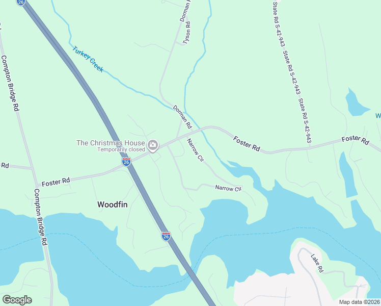 map of restaurants, bars, coffee shops, grocery stores, and more near 650 Narrow Circle in Inman