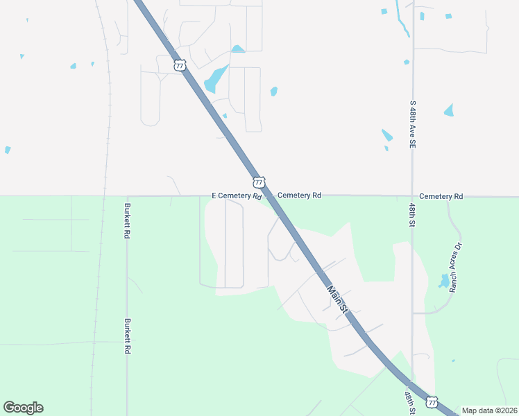 map of restaurants, bars, coffee shops, grocery stores, and more near 8450 U.S. 77 in Noble