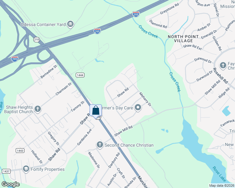 map of restaurants, bars, coffee shops, grocery stores, and more near 5703 Demarest Court in Fayetteville