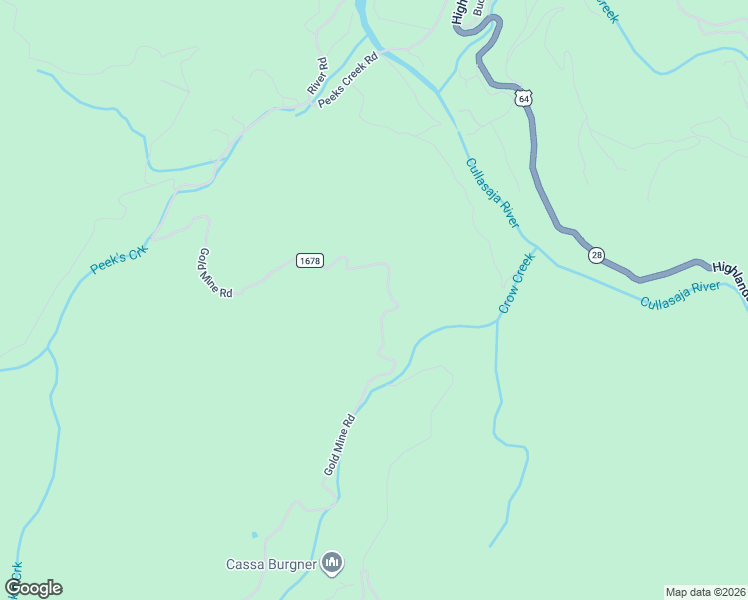 map of restaurants, bars, coffee shops, grocery stores, and more near 4074 Gold Mine Road in Highlands